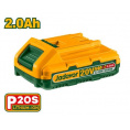 Маленькое фото товара - Аккумулятор 20В, 2,0Ач,Li-ion  P20S  JADEVER. Вариант №1