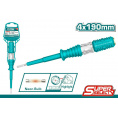 Маленькое фото товара - Отвертка индикаторная AC 100-500V, SL 4x190mm TOTAL. Вариант №1