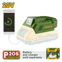 Фото товара - Зарядное устройство USB-A, 20В, 5 В/1 А 12 В/0,5 А  JADEVER