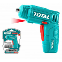 Фото товара - Отвертка аккумуляторная Li-ion 4V, 1/4",  с набором бит 10 шт TOTAL