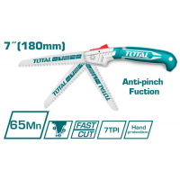 Фото товара - Пила садовая складная 7"/180mm, зуб 7TPI, сталь 65Mn TOTAL