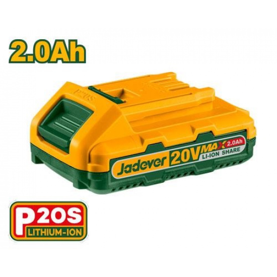 Большое фото товара - Аккумулятор 20В, 2,0Ач,Li-ion  P20S  JADEVER, JDLBP520. Вариант №1