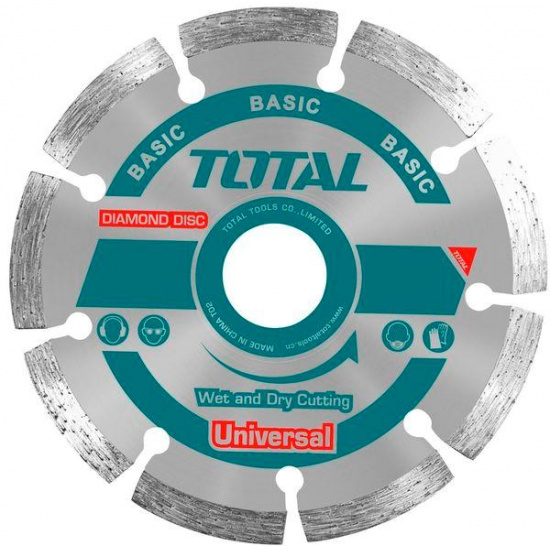 Большое фото товара - Диск алмазный сегмент 230X22mm TOTAL, TAC2112303. Вариант №1