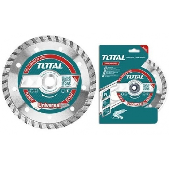 Большое фото товара - Диск алмазный турбо 125X22mm TOTAL, TAC2131253. Вариант №1