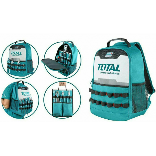 Большое фото товара - Рюкзак для инструмента L34cm* W17cm*H45cm 8кг TOTAL INDUSTRIAL, THBP0201. Вариант №1