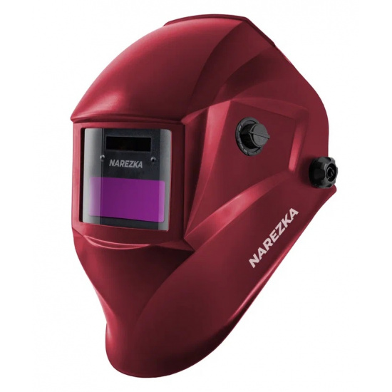 Большое фото товара - Маска сварочная NAREZKA PRO Ф4 Красная Хамелеон 90x35 мм, DIN 4/9-13 (Внеш. регул.), 2721. Вариант №1