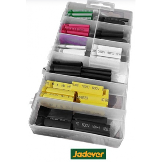 Большое фото товара - Ассортимент Термоусадочных Трубок 120 шт, Jadever, JDUR1B01. Вариант №1